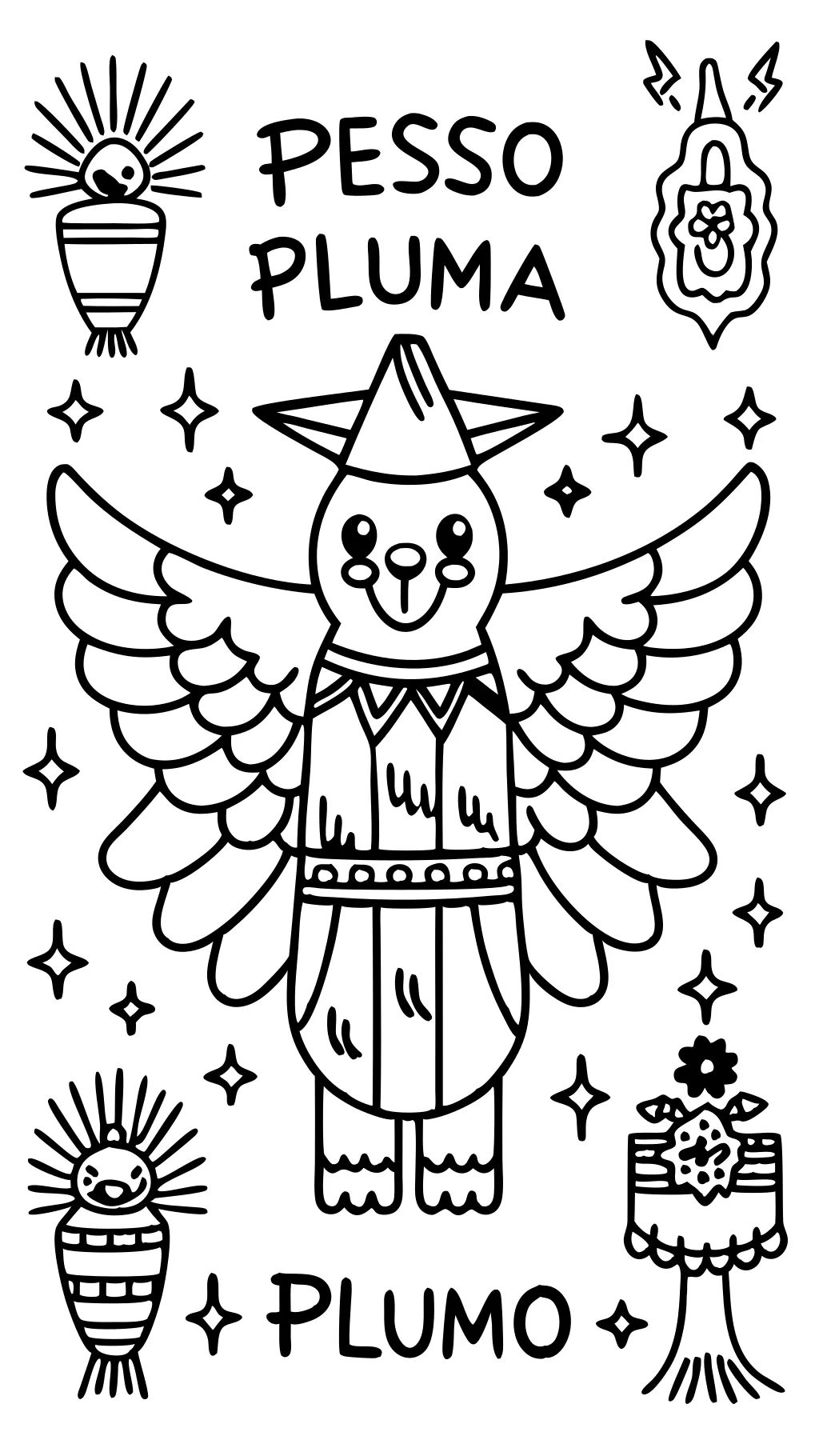 peso pluma coloring pages